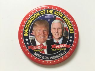 2017 Donald Trump Inauguration Of The 45th President 3 " Button Washington,  Dc