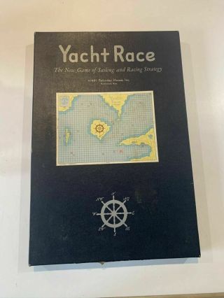 Vintage Parker Brothers 1961 Yacht Race Board Game Complete