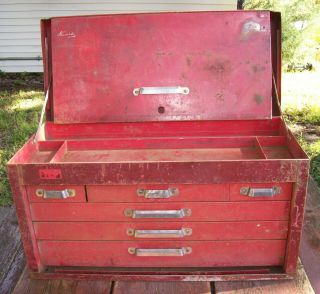 Vintage Kennedy 6 Drawer Machinist Toolbox Tool Chest