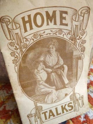 Antique Early 1900s Lydia Pinkham Home Talks Book Alcoholic Womens 
