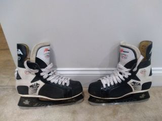 Mega Micron Air 90 Ice Hockey Skates 8 1/2 Vtg 90’s Canada