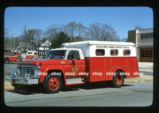 Lynbrook Ny 1974 Ford Rescue Fire Apparatus Slide