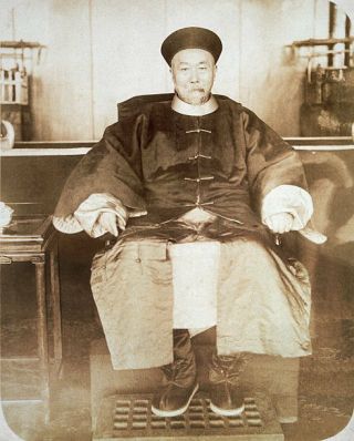 Portrait Of Li Hung Chang Chinese Statesman Old Photo