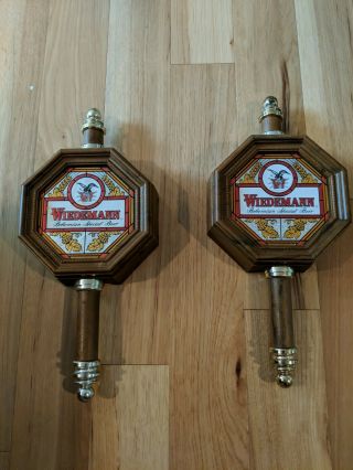 Wiedemann Tap Beer Signs Set Of 2 Sconce Style Non Lighted