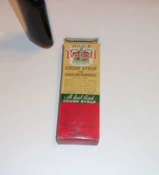 VINTAGE DILL ' S ROYAL COUGH SYRUP NORRISTOWN PA.  QUACK MEDICINE 2