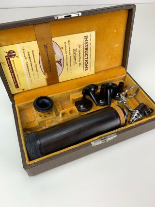 Antique Vintage Medical Surgical Device Tool National Otoscope Retinoscope