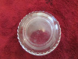 Apothecary Candy Jar Small Round Ridge Lid 2 5/8 " Across X 2 " High