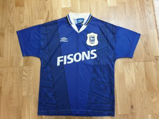 Vintage Umbro Ipswich Town 1994 - 1995 Home Shirt Jersey Trikot England Size: M