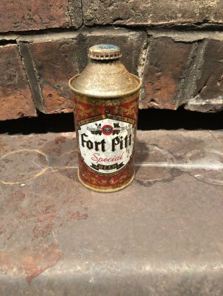 Fort Pitt Special Beer Cone Top Can - W/ Ohio Cap - Jeannette,  Pa