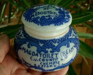 Antique,  Porcelain,  C.  J.  Countie Of Boston,  Chemist 