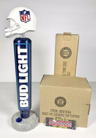 Bud Light Nfl Football Helmet Beer Tap Handle 11.  5” Tall Brand Rare