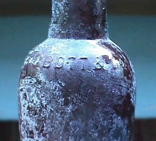 Antique ABBOTT ' S BITTERS BALTIMORE bottle BIM hand blown early example 2