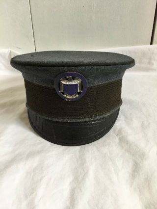 Authentic Vintage Augusta Military Academy Dress Hat Cap - Circa 1910