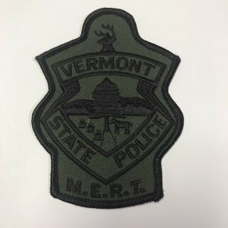 Vermont State Police Subdued Swat Mert Patch - Subdued Highway Patrol
