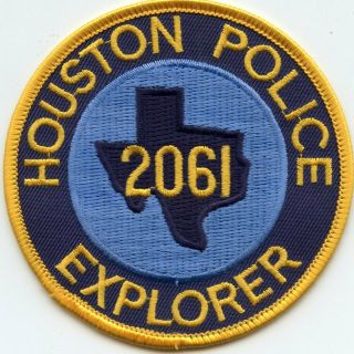 Houston Texas Tx Police Explorer Post 2061 Police Patch