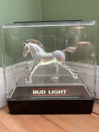 Vintage Budweiser Beer Light - Up Sign Clydesdale Horse