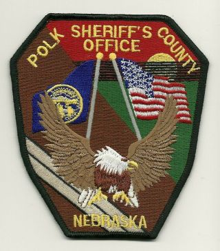 Colorful Polk County Sheriff State Nebraska Ne