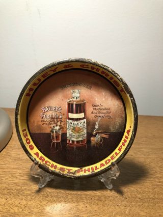 Pre Prohibition Bailey’s Pure Rye/beer/whiskey Tip Tray