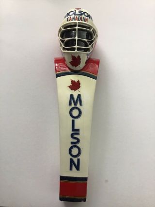 Molson Canadian “goalie Helmet” Beer Tap Handle