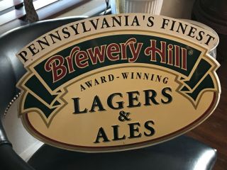 Pennsylvania’s Finest Brewery Lagers & Ales Lion Brewery Vintage Beer Metal Sign