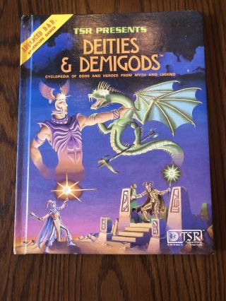 Vintage Advanced Dungeons & Dragons: Deities & Demigods,  1980 Tsr 2013 128pgs