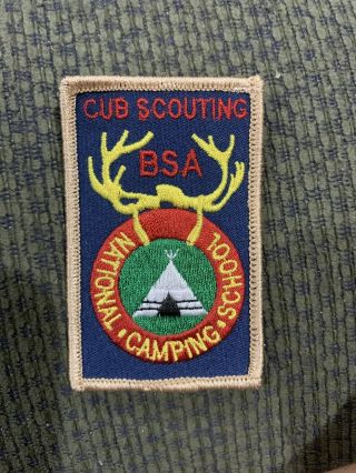 Older Cub Scouting Bsa National Camping School Patch