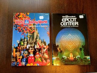 Walt Disney World A Treasure Book Of Memories & Epcot Center Book 2 Booklets