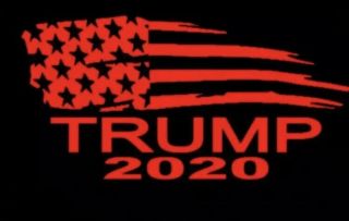 Red President Donald Trump Flag 2020 Vinyl Decal Sticker Car Truck