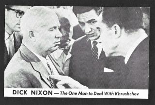 Dick Nixon The Man To Deal With Khrushchev - By Oregon For Nixon Committee