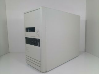 Vintage Desktop Computer Retro AT PC Case,  Frequency display 2