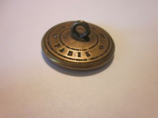 Antique Brass PARIS BKMK Button CUPID USING His ARROW Scene 3