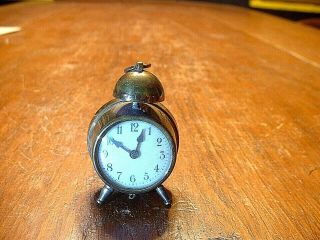Rare Antique German Alarm Clock Sewing Tape Measure 1
