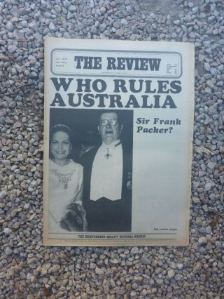 Vintage Aus Nation Review Newspaper.  1970 