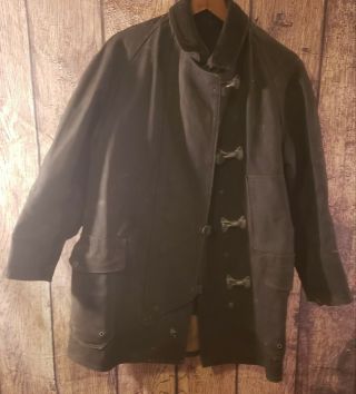 Vintage 1940/50s Fireman / Firefighter Turnout Coat Midwestern Usa Made