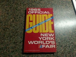 Vintage 1965 Official Guide York Worlds Fair Brochure Book