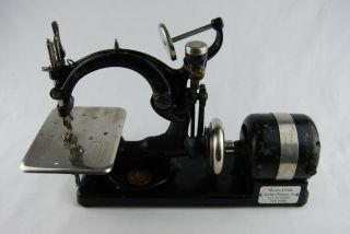 Willcox And Gibbs Industrial Chain Stitch Sewing Machine Electric Motor Vintage