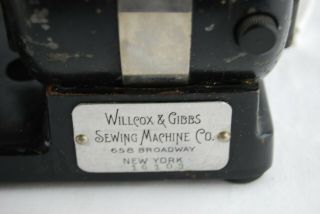 Willcox and Gibbs Industrial Chain Stitch Sewing Machine Electric Motor Vintage 2