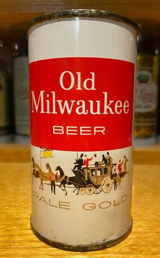 Old Milwaukee Pale Gold Beer Flat Top Can - Usbc 107 - 29 -