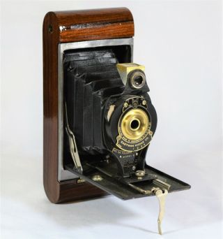 Folding Camera Kodak No.  2a Hawk - Eye Model B 86 - 94 Yrs Vintage Custom Rosewood