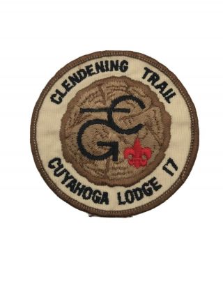 Vintage Boy Scout Oa Cuyahoga Lodge 17 Clendening Trail Patch Ohio