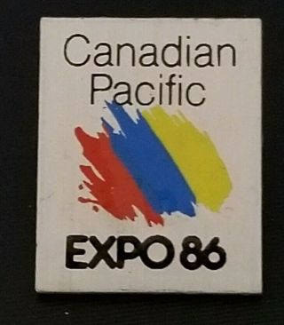 Vintage 1986 Expo 86 Canadian Pacific Rail Railroad Rainbow Wars Pin