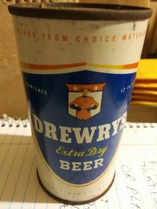 Drewrys Extra Dry Flat Top Beer Can Drewrys South Bend Indiana