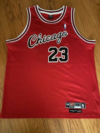 Vtg Nba Chicago Bulls 23 Michael Jordan Nike 1984 Rookie Jersey Size Xxl