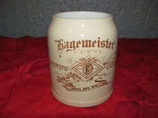 Vintage Hagemeister Brewing Company Green Bay Wis Beer Stein Mug