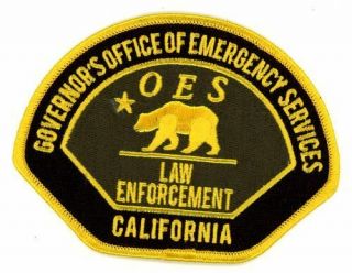 California Ca Governors Office Of Emergency Services Law Enforcement Police
