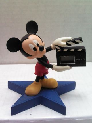 Mickey Mouse " Take Two " Clock - Avon - Figurine Vintage Disney