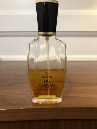 Vintage Liu Guerlain Paris Eau De Toilette 1.  7oz Womens Perfume.  Bottle 1/2 Full