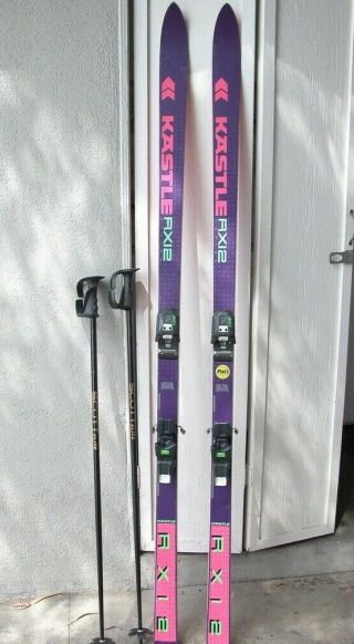 Kastle Skis Vintage 80s 90s Marker Bindings Scott Poles Throwback Ski 200