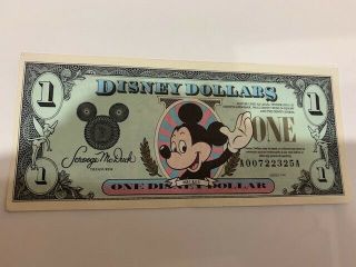 Walt Disney Dollar $1,  Mickey,  Series 1991