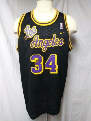 Vtg Nike Los Angeles Lakers Shaquille O 